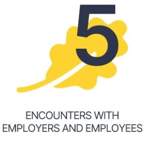 Logo depicting Gatsby Benchmark 5 - Encounters with Employers and Employees