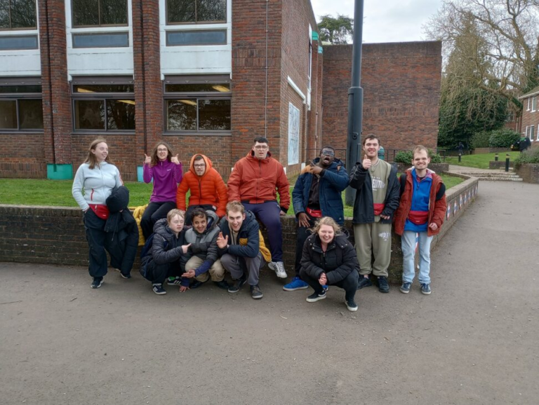 A group photo of young learners, smiling